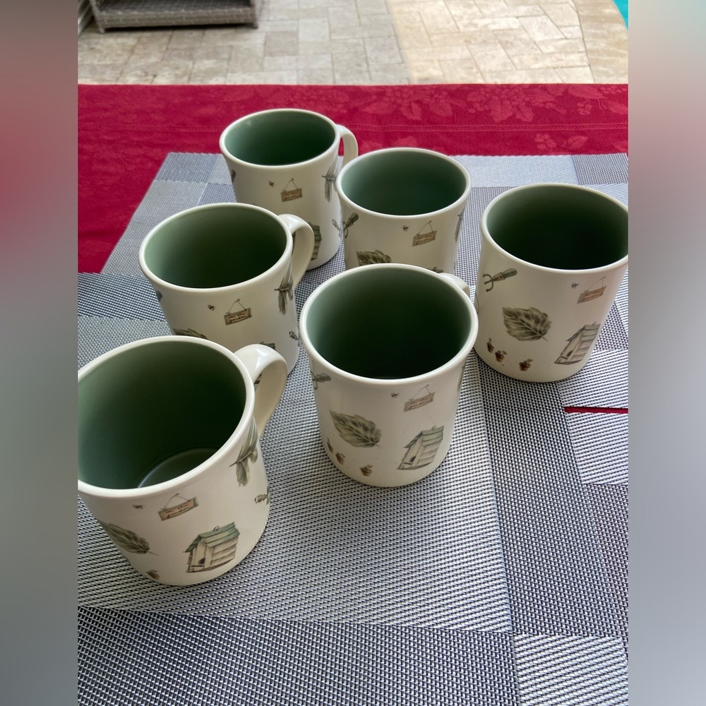 Pfaltzgraff Naturewood coffee mugs, set of 6, vintage - Picture 2 of 10